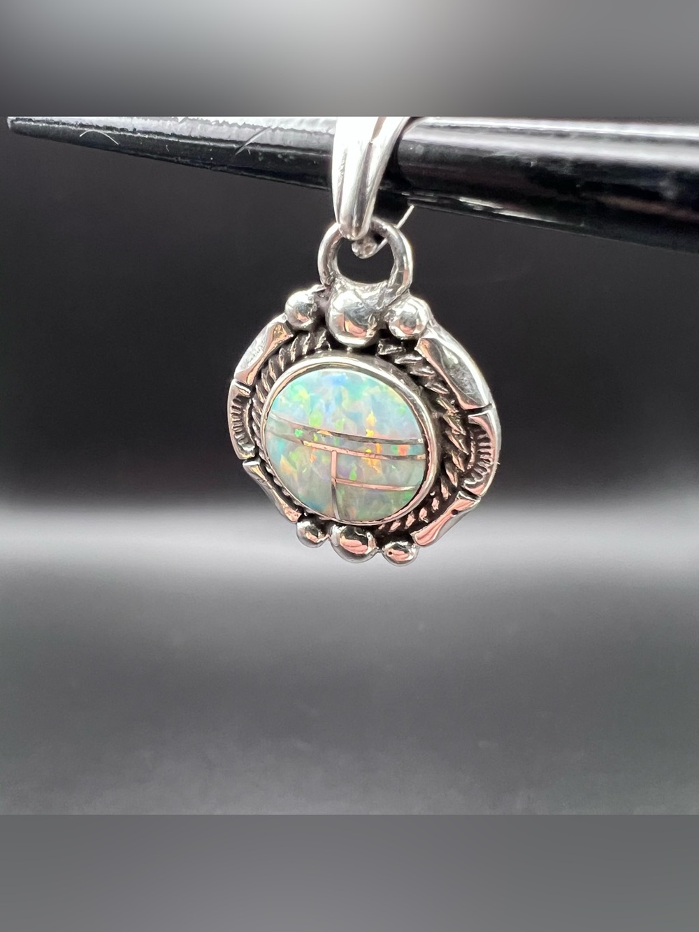 Opal Inlay Pendant - Picture 3 of 4